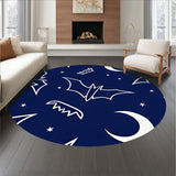 Enchanted Nightfall Bat Doorstep Greeting Entry(Blue)