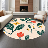 Wild Meadow Paisley Leaf Tapestry Modern Botanical(Beige)