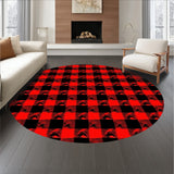 Buffalo Check Reindeer Winter Holiday Decorative(Red)