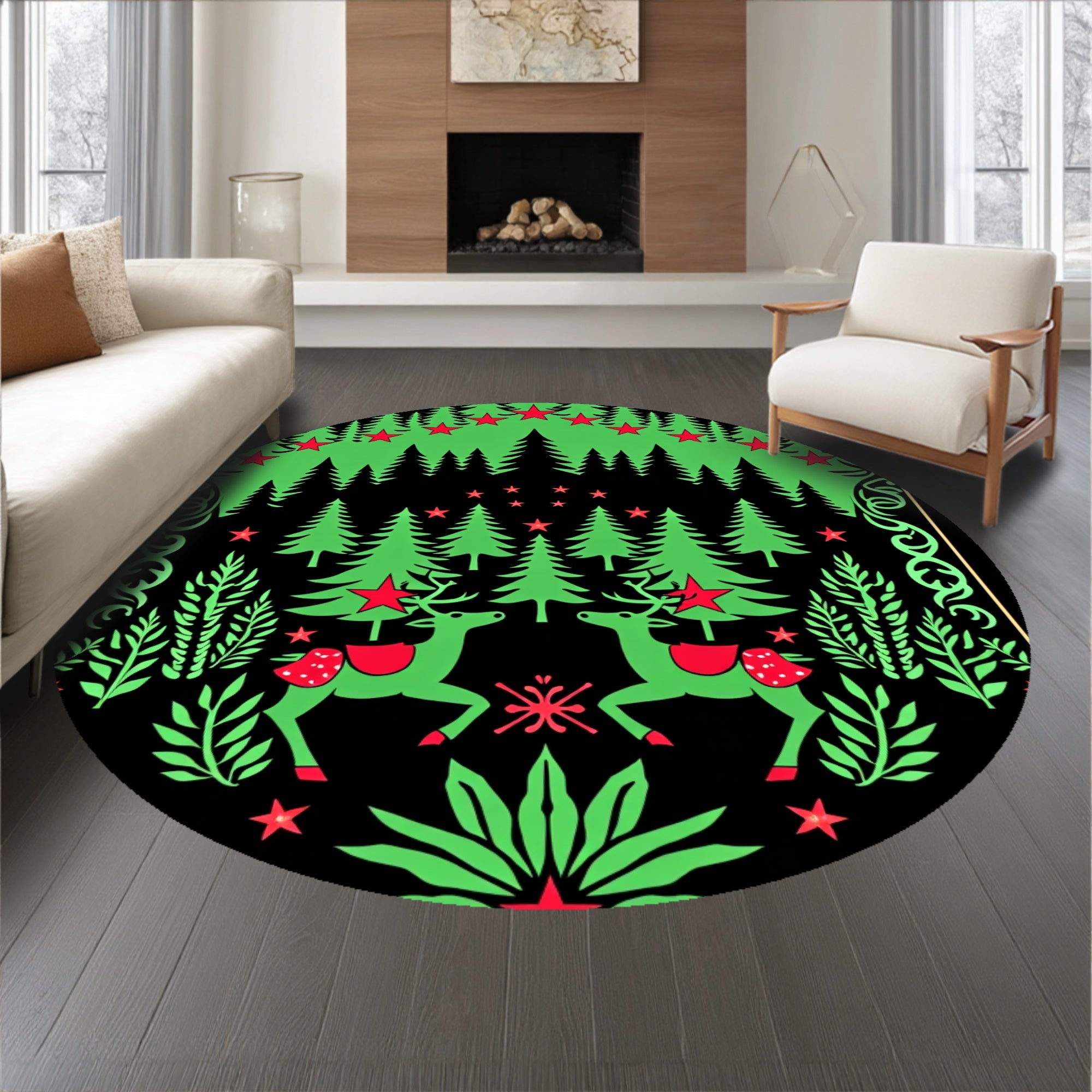 Enchanted Forest Woodland Caribou Path Adornment(Black)