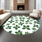 Holly Berry Wreath Festive with Traditional Holiday Motifs(Green)