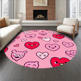 Kawaii Floor Covering with Cute Character (Pink)