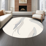 Watercolor Brushstroke Abstract Canvas Design Contemporary(Beige)