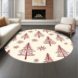 Joyful Winter Celebration Path Featuring Fir Artwork(Ivory)