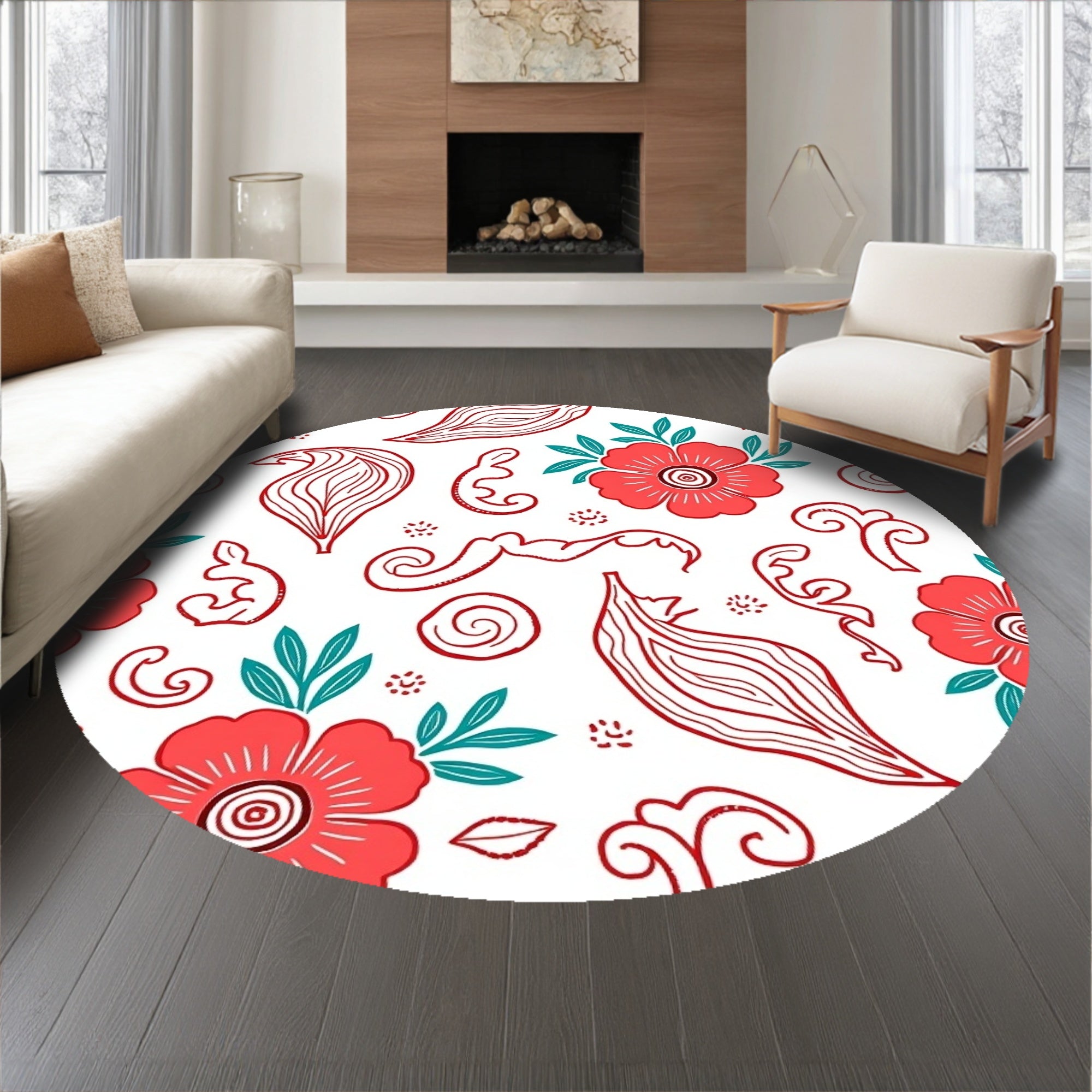 Bloom Cascade Artisan Paisley(Red)