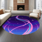 Dreamy Astral Landscape Throw showcasing Meteor Shower Trails (Purple) - ODIKA