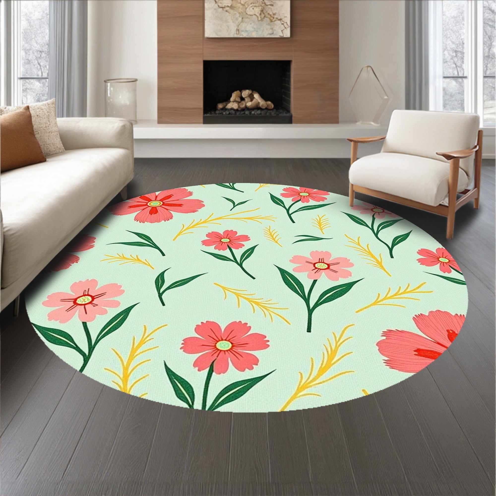 Blooming Garden Petal Dance Floral(Pink)