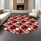 Nordic Reindeer with Scandinavian Folk Art(Burgundy)