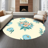 Vintage Floral Bouquet Tapestry Style European Heritage(Beige)