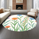 Botanical Wildflower Collection Meadow Blossoms Illustration(Green)