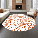 Wavy Abstract Sunset Ripple Design (Brown)