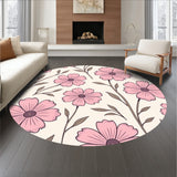 Vintage Blossom Cascade Transitional Hallway(Pink)