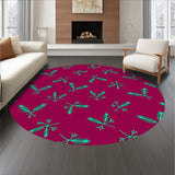 Scandinavian Winterberry Interlocking Festive Motif Holiday(Red)