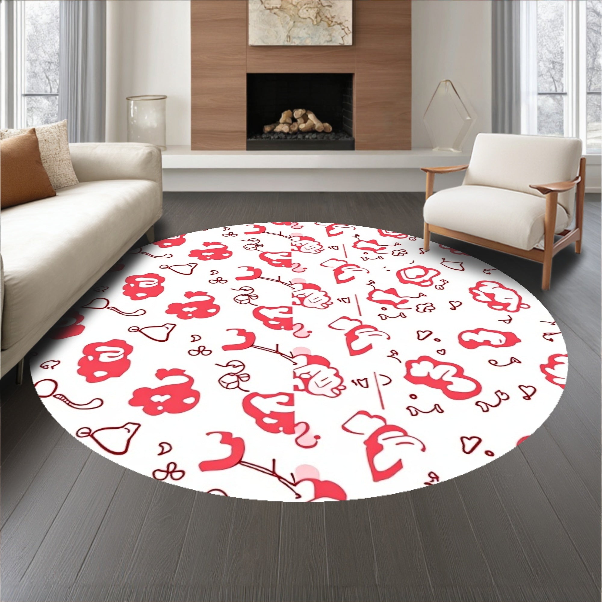 Nursery Safe Hypoallergenic Surface with Child Friendly Design(White)