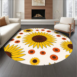 Blooming Sunflower Field Absorbent Floor(Yellow)