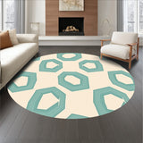 Hexagon Honeycomb Modern Abstract Surface Treatment(Beige)