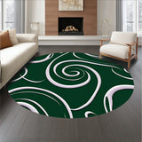 Abstract Swirl Vortex Design with Contemporary Art Styling(Green)