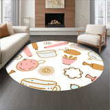 Christmas Baking Theme Duo Sweet Treat Floor Covering(Pink)
