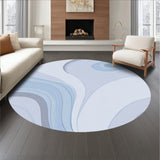 Boho Misty Wave Motif with Subtle Tie Dye Aesthetic (Blue)