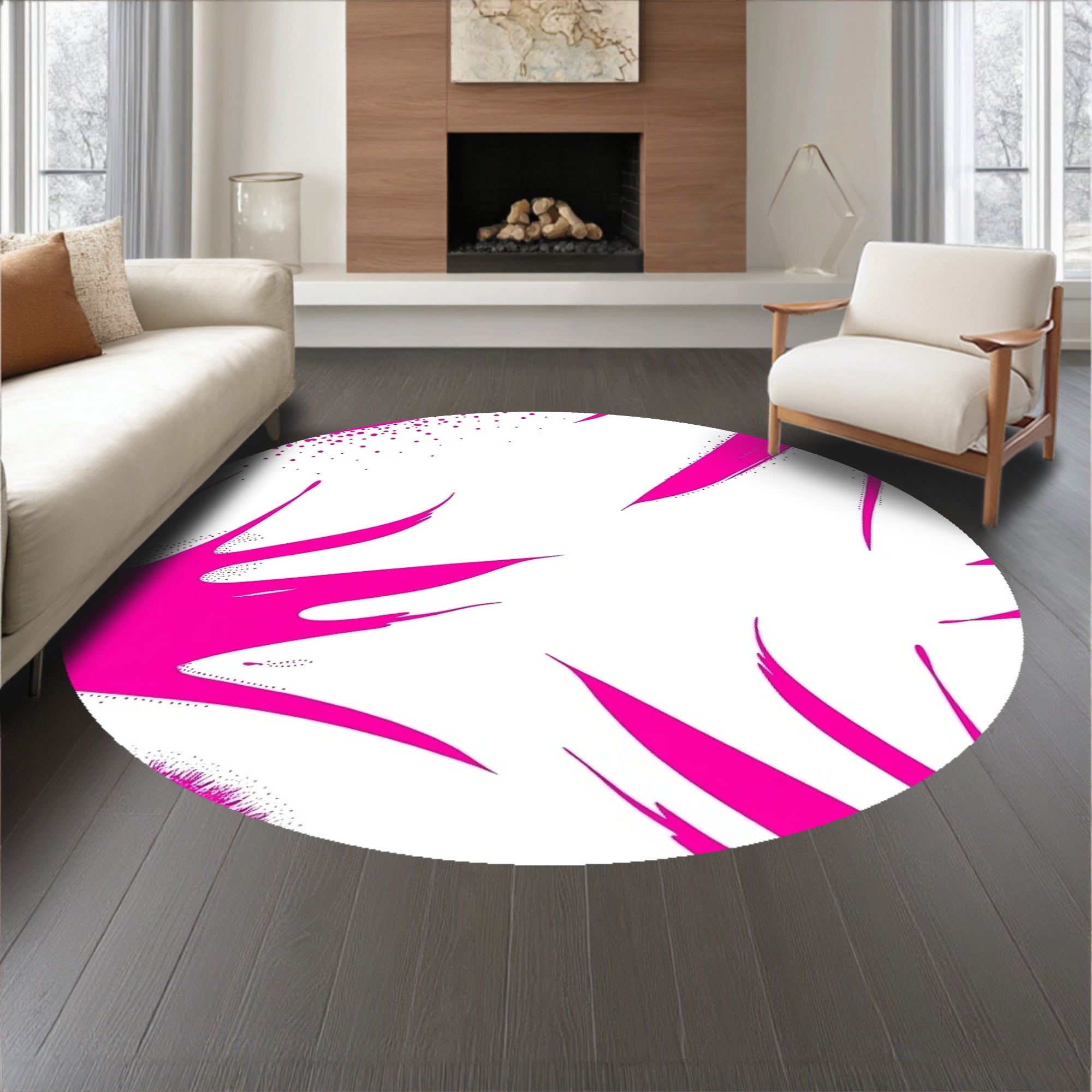 Modern Brushstroke Paint Splash Artistic (Pink) - ODIKA