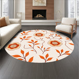 Autumn Meadow Floral Interlocking Vine(Orange)