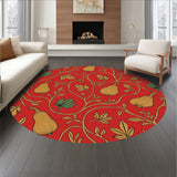 Farmhouse Gourd Vine Rustic Country Accent Surface(Red)