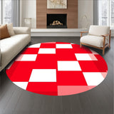 Classic Checkered with Bold Contrast and Crisp Lines(Red)