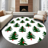 Winter Pine Forest Interlocking Scene(Green)