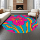 Abstract Botanical Petal Swirl Vibrant Artistic Expression(Pink)