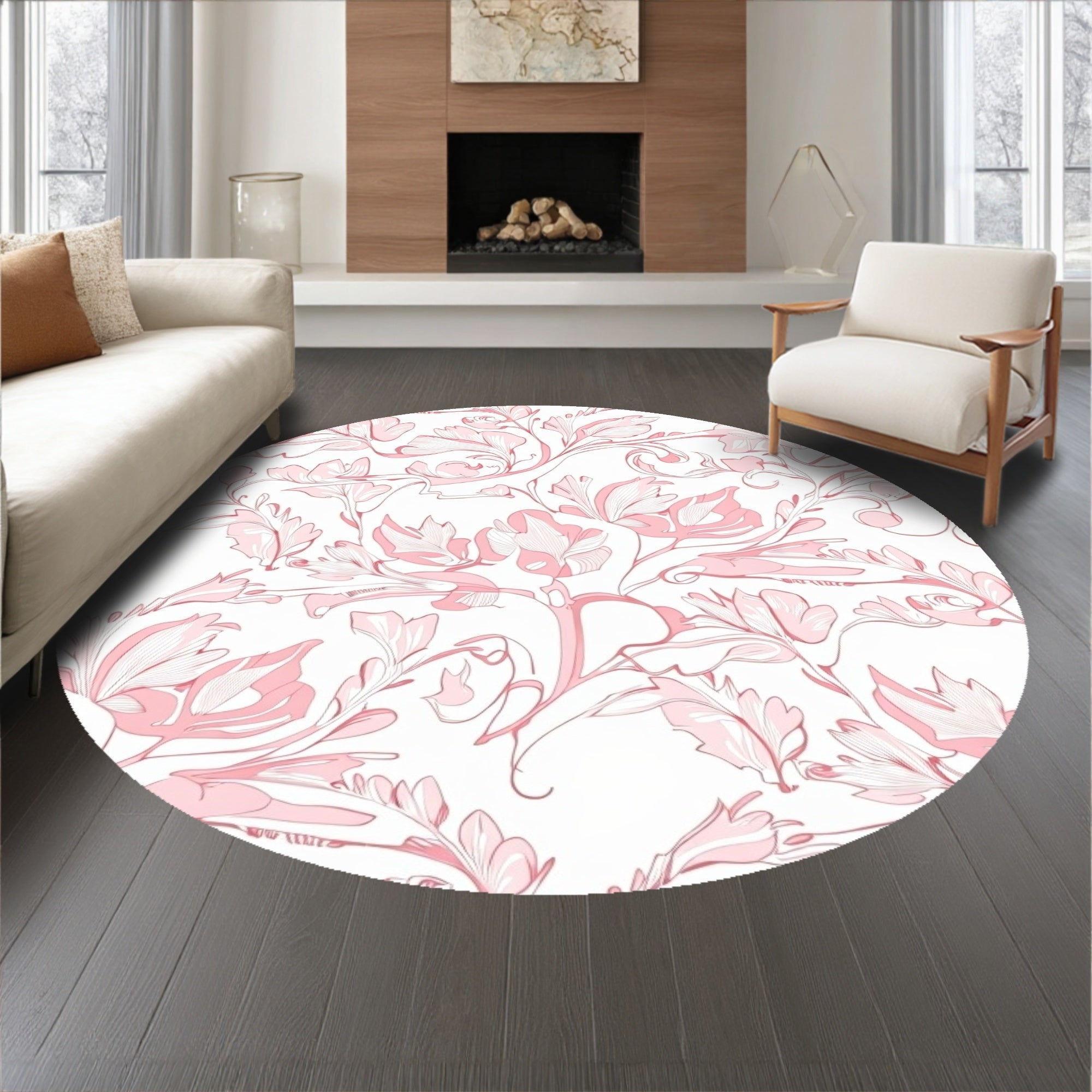 Whispering Meadow Interlocking Floral Vine Arrangement (Pink) - ODIKA