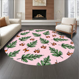 Classic Pine Swag Festive Floor Covering(Pink)