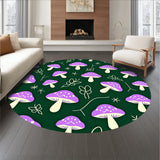 Enchanted Fairy Garden Mushroom Circle with Dancing Fireflies (Purple)