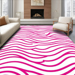 Dynamic Wave Stripes with Layered Tones and Rhythmic Movement (Pink) - ODIKA