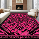 Artisan Inspired Interlocking Plaid with Nordic Flair(Pink)