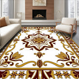 Vibrant Burst with Ornate Floral Motifs (White)