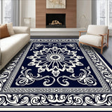 Ornate Floral Damask Elegant Sophisticated Timeless Luxe (Blue)