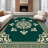 Traditional with Intricate Paisley Border Details(Green)