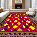 Checkered Ornate Slip Resistant(Red)