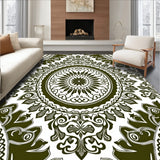 Abstract Paisley Damask Flourish Jacquard (Green)