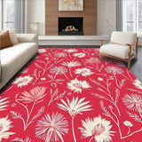 Traditional English Countryside Thistle Blossom Artisan Design(Red)