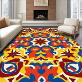 Urban Boho Mosaic Interlocking Tiles and Eclectic Motifs(Yellow)