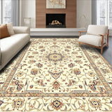 Elodie Beige Transitional Area with Timeless Decorative Elements(Ivory)