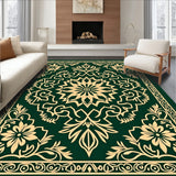 Ornate Blossom Showcasing Botanical Interlocking Motifs (Green)