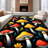 Ultra Soft Area Rug, Non Slip, Stain Resistant, Washable Area Rugs for Living Room, Bedroom, Memory Foam Mushroom Rug(Red)