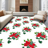 Festive Holly Berry Wreath Holiday Themed Floor(Red)