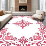 Vintage Blossom Medallion With Ornate Botanical Filigree Motifs (Pink)