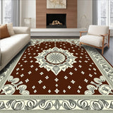 Ornamental Paisley Cascade with Decorative Teardrop Clusters(Brown)