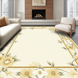 Entryway Floral Design in Subtle Beige Colors(Beige)