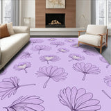 Lavender Bloom Floral Tapestry Collection Accent(Purple)