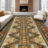 Ultra Soft Area Rug, Non Slip, Stain Resistant, Washable Area Rugs for Living Room, Bedroom, Boho Vintage Tiger Skin(Brown)